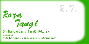 roza tangl business card